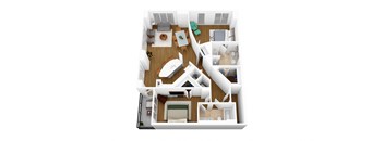bedroom floor plan an open concept living room and dining room with a kitchen