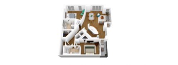 bedroom floor plan an open concept living room and dining room with a wood