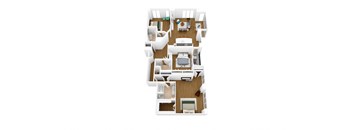 bedroom floor plan  the residences at sawmill estates apartments in