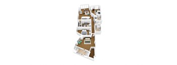 bedroom floor plan  the residences at sawmill estates apartments in