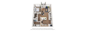 bedroom floor plan at the villas at falling waters apartments in omaha ne