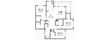 C2B 3BD 2 Bath 1535sqft