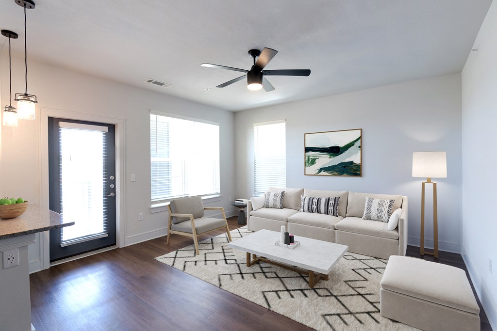 Brea Wendell Falls Three Bedroom Living Room