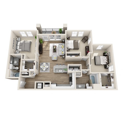 Bell Riverbend Village C2A floor plan