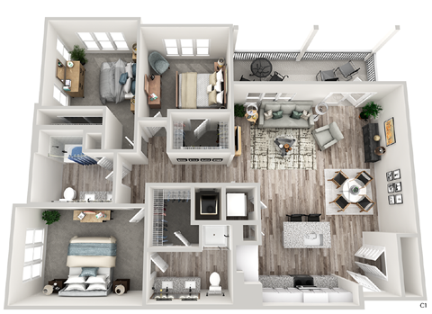 2789 Satellite Blvd 1-3 Beds Apartment for Rent - Photo Gallery 27