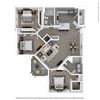 C2A Three Bed Two Bath Floor Plan C2A Three Bed Two Bath Floor Plan at Integra Sunrise Parc, Kissimmee, Florida