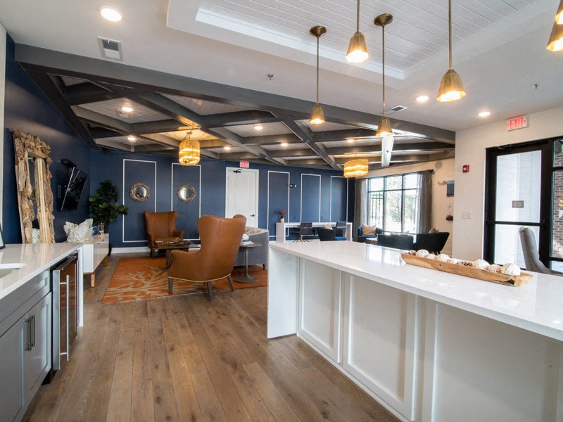 Large Clubhouse With Ample Sitting And Television at Mayfaire Flats, Wilmington, NC, 28405