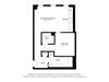 A1Z Floorplan Image 1 BD 1 Bath 656 sqft