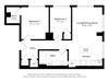 B1D Floorplan Image 2 BD 1 Bath 723 sqft