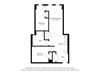 B1K Floorplan Image 2 BD 1 Bath 842 sqft
