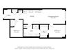 B1L Floorplan Image 2 BD 1 Bath 855 sqft