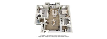 a floor plan of a 1 bedroom floor plan