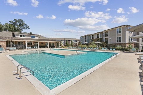 our apartments have a large swimming pool at the estates apartments