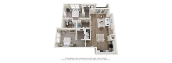 a 1 bedroom floor plan  woodland heights apartments