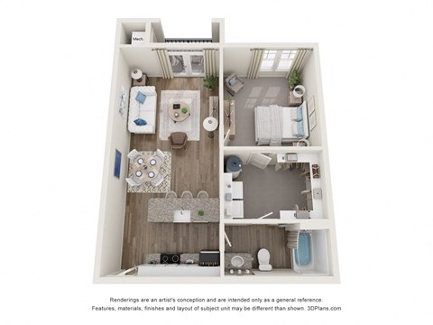 a 1 bedroom floor plan  woodland commons apartments