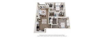 a 1 bedroom floor plan  woodland commons apartments