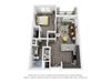 Cue Galatyn Station A1E Floor Plan 1 Bed 1 Bath 667 sqft