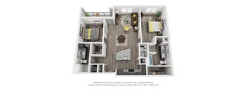 Cue Galatyn Station B2C Floor Plan 2 Bed 2 Bath 1180 sqft