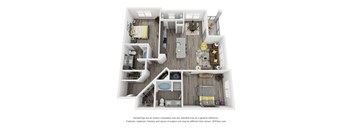 Cue Galatyn Station B2E 2 Bed 2 Bath 1274 sqft