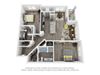Cue Galatyn Station B2H Floor Plan 2 Bed 2 Bath 1300 sqft