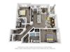 Cue Galatyn Station B2J Floor Plan 2 Bed 2 Bath 1357 sqft