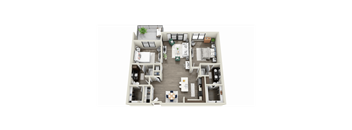 bedroom floor plan an open concept layout with a large closet and a balcony