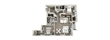 bedroom floor plan an opens up concept for this 1100 sq.ft. home