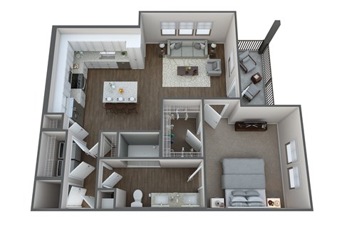 bedroom floor plan an in 1b floor plan, transparent png download