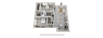 B2D 2Bed, 2Bath 1262 sqft