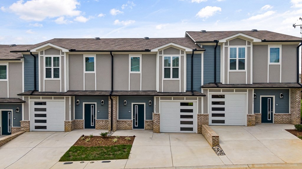 exterior of townhomes