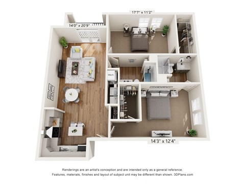 a 1 bedroom floor plan  summit  460 sq ft