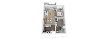 a floor plan of a 3 bedroom apartment