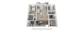 a floor plan of the villas at houston levee west apartments in cordova,