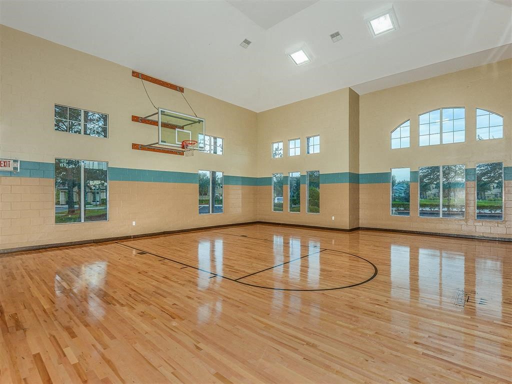 Indoor basketball court