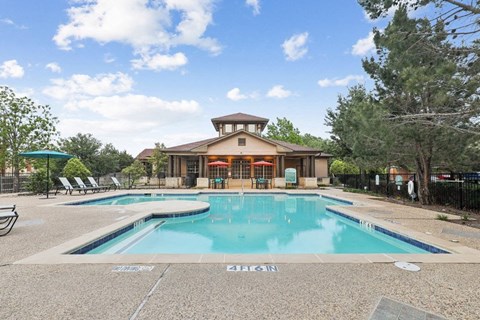 the swimming pool at the clubhouse at our apartments