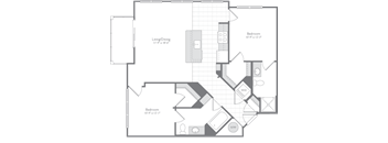 Flats170_B2B_2bed_2bath_1077sqft_2D