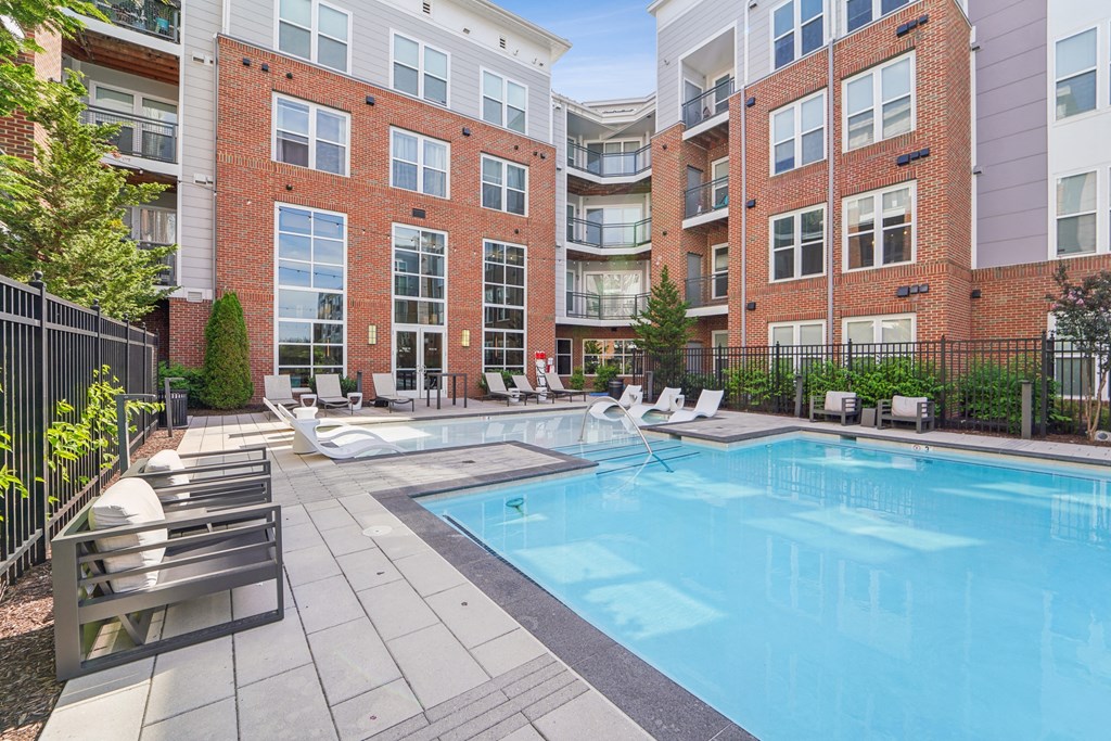 our apartments at the district feature a swimming pool and outdoor furniture