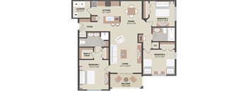 Fountain Villas The Cascade 3 BD 2 Bath 1358 sqft