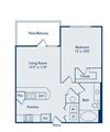 A1A 1Bed_1Bath A1A 1Bed_1Bath at Bell Perimeter Center, Atlanta, GA, 30346