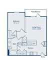 A1B 1Bed_1Bath A1B 1Bed_1Bath at Bell Perimeter Center, Atlanta, GA