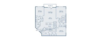 C3 3Bed_3Bath at Bell Perimeter Center, Atlanta, GA, 30346