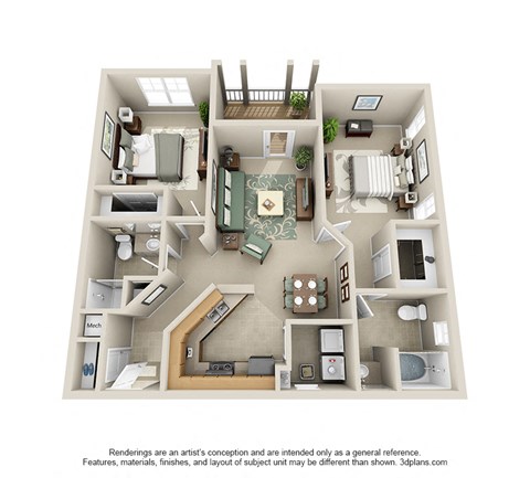 bedroom floor plan an open concept layout with a lot of natural light