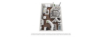 this is a 3d floor plan of a 1 bedroom apartment at the biltmore apartments