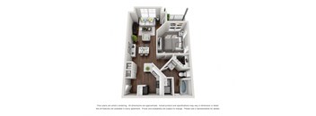 bedroom floor plan | village on the lakes apartments