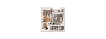 bedroom floor plan an in 1 bed 1 bath