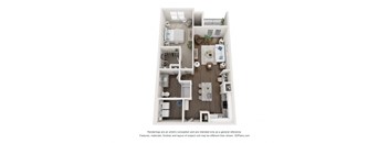 a 1 bedroom floor plan | apartments in garland tx