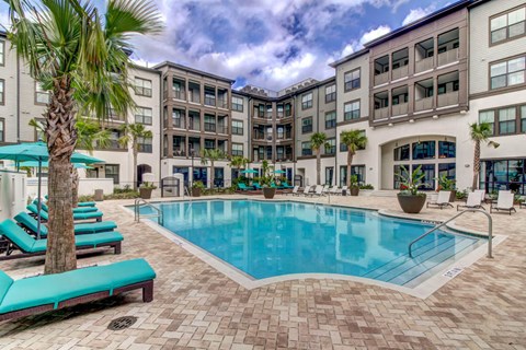 Blue Cool Swimming Pool Blue Cool Swimming Pool at Portiva, Jacksonville, 32256