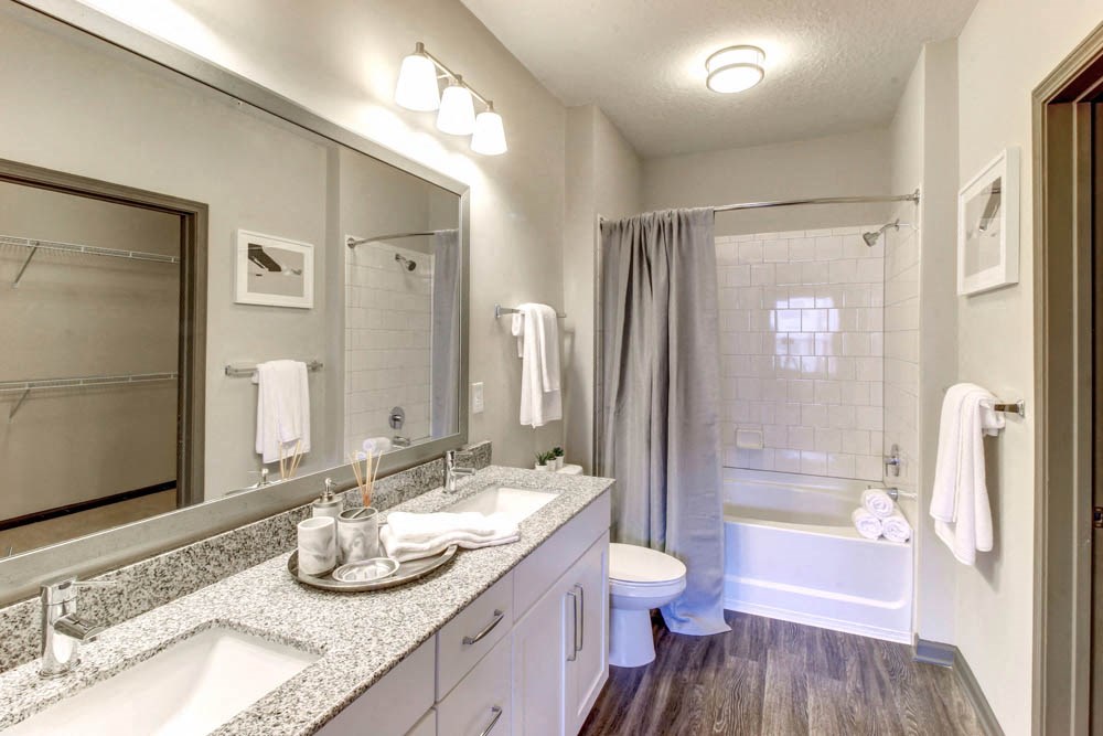 Bathroom With Bathtub at Portiva, Jacksonville, FL, 32256