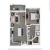 A1A One Bed One Bath Floor Plan A1A One Bed One Bath Floor Plan at Integra Sunrise Parc, Florida, 34746