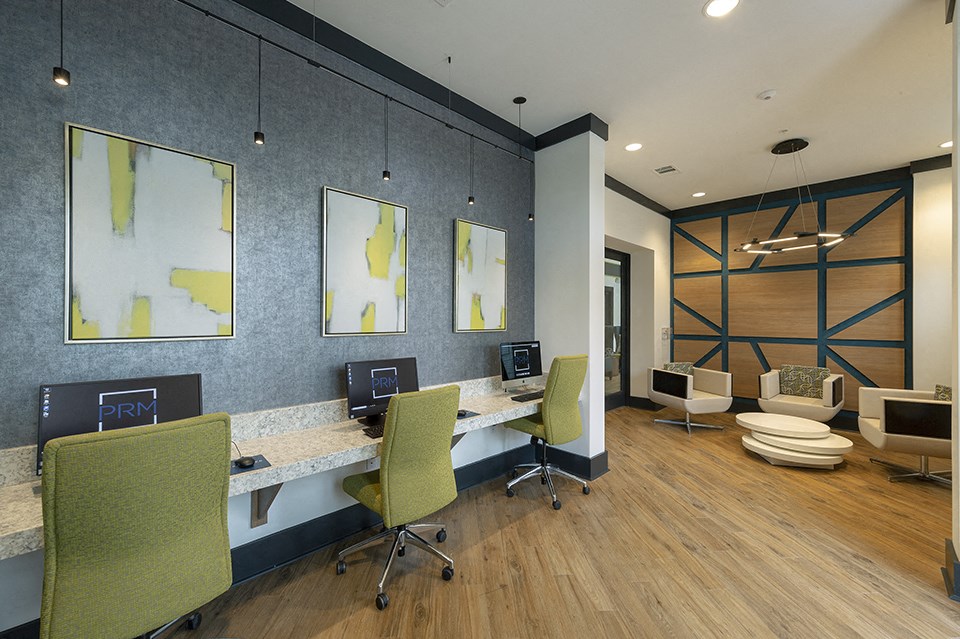 Workstations In Clubhouse at Integra Sunrise Parc, Kissimmee, 34746